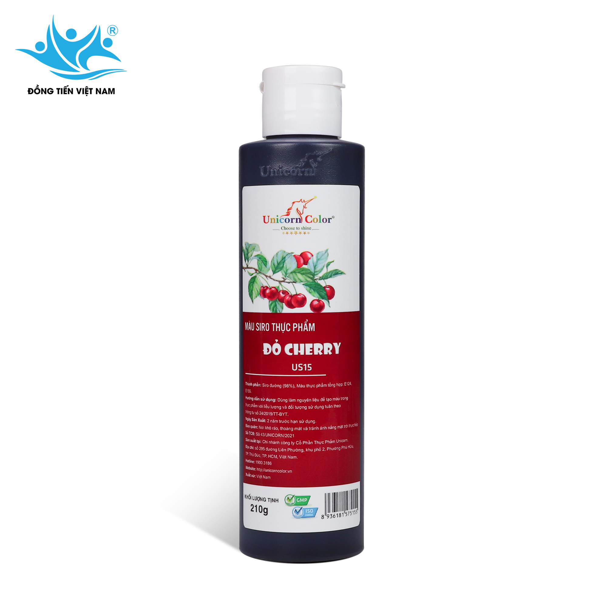 Tổng Hợp 24 Màu Unicorn 210g-Đỏ Cherry