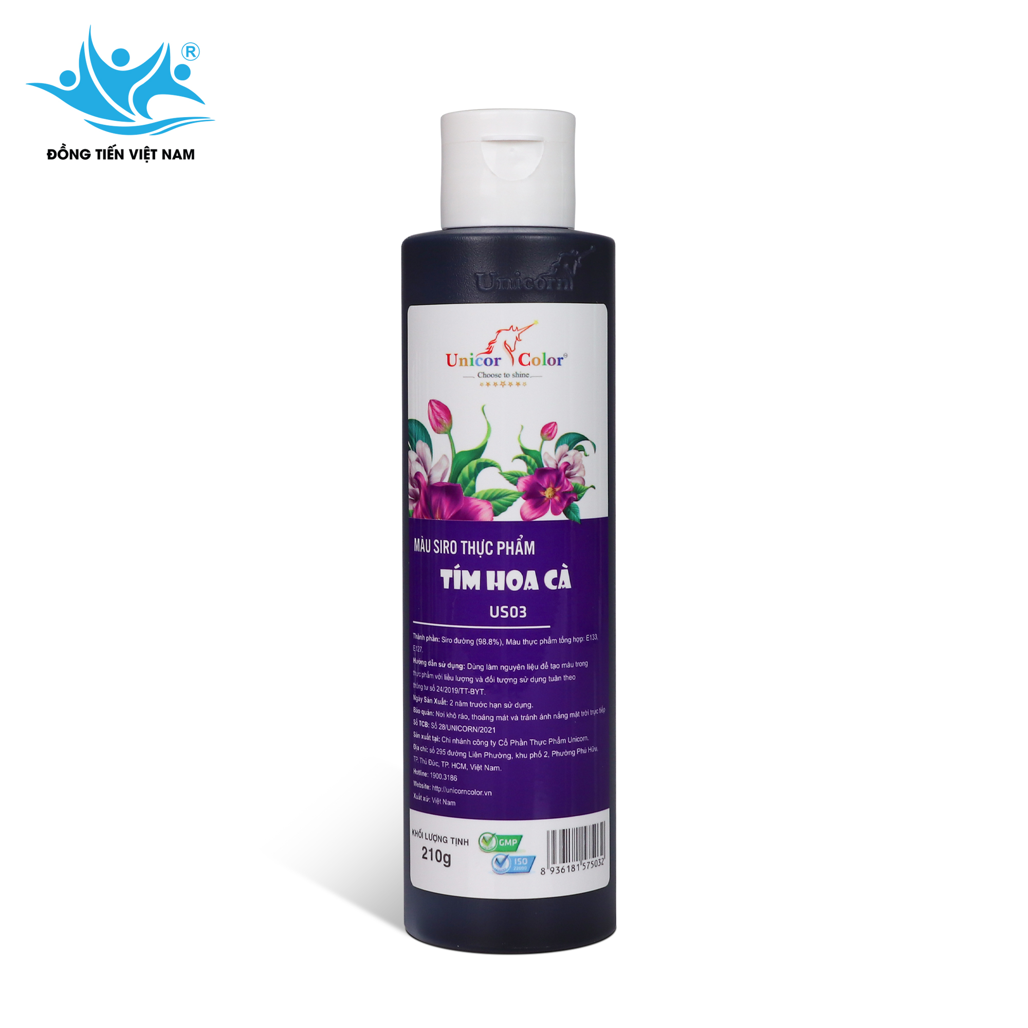 Tổng Hợp 24 Màu Unicorn 210g-Tím Hoa Cà