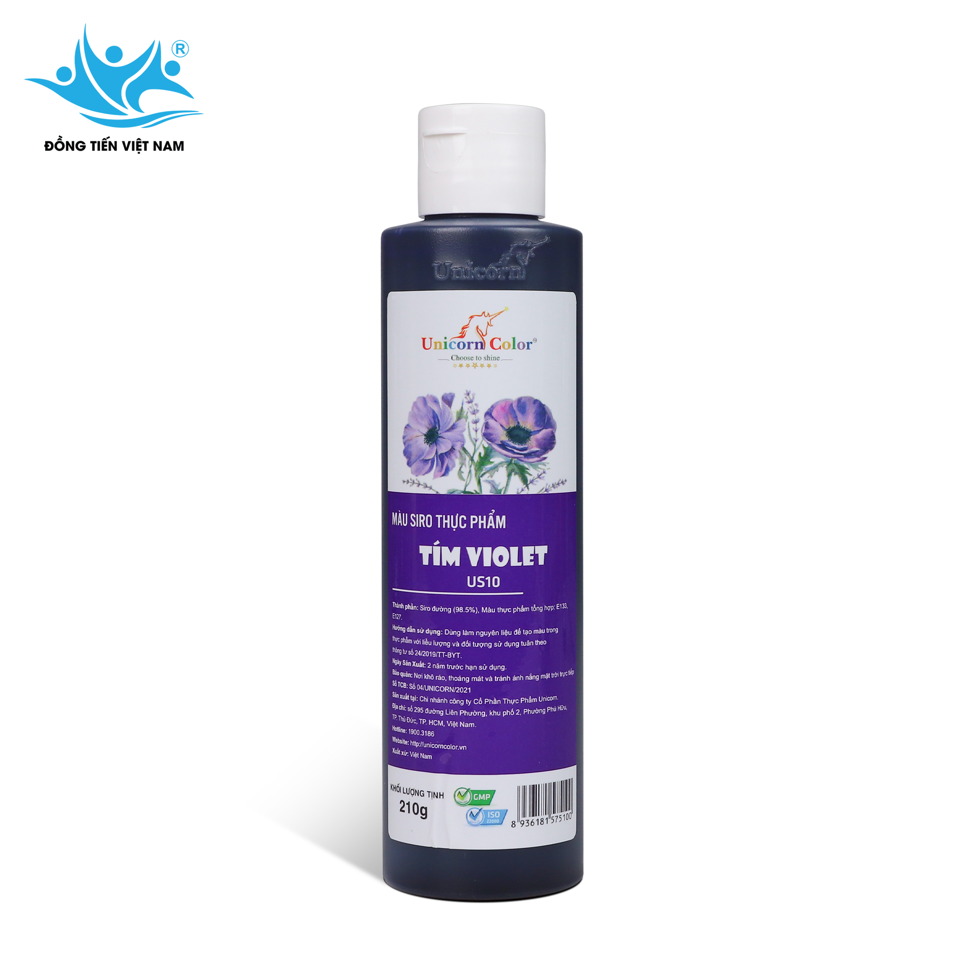 Tổng Hợp 24 Màu Unicorn 210g-Tím Violet 