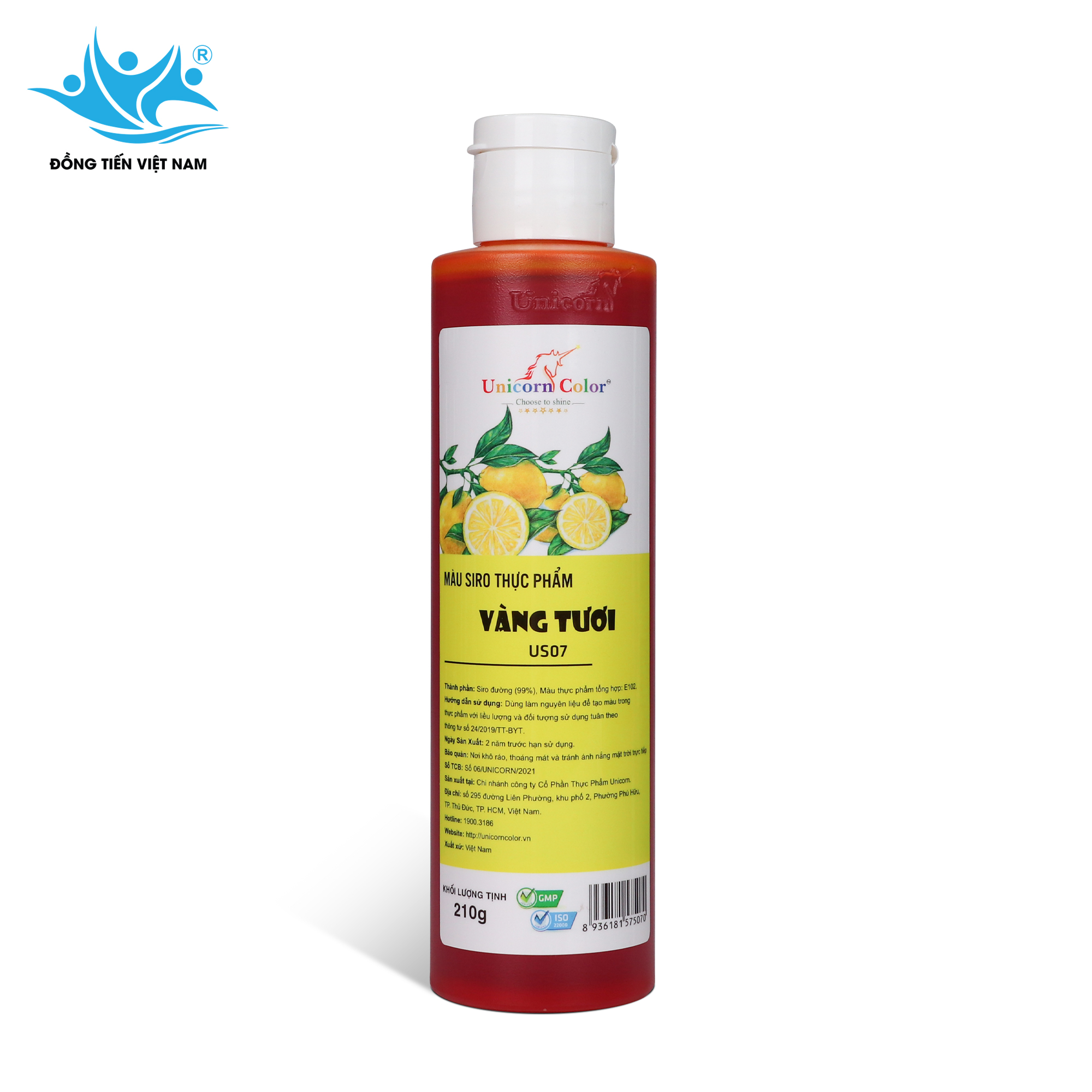 Tổng Hợp 24 Màu Unicorn 210g-Vàng Tươi