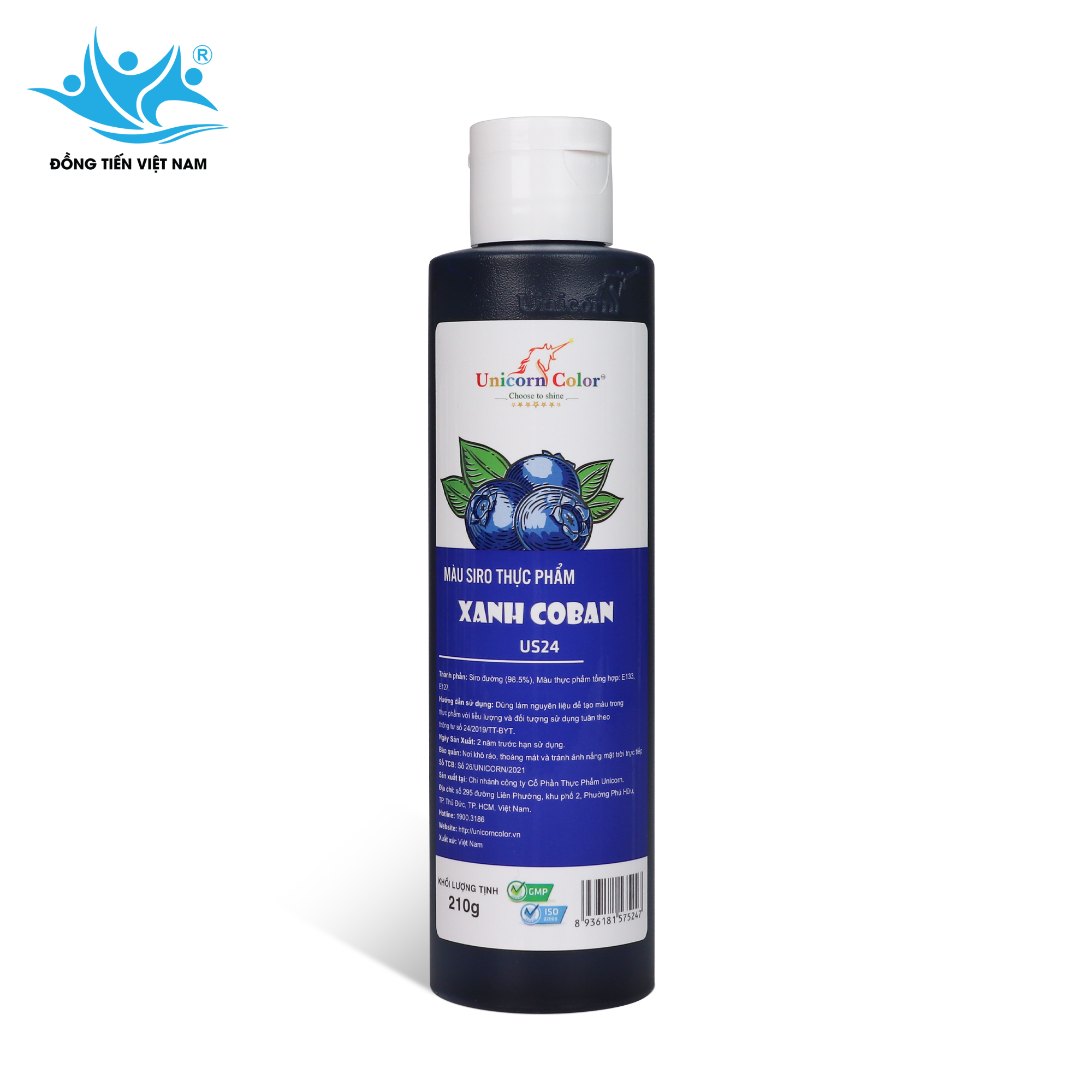 Tổng Hợp 24 Màu Unicorn 210g-Xanh Coban