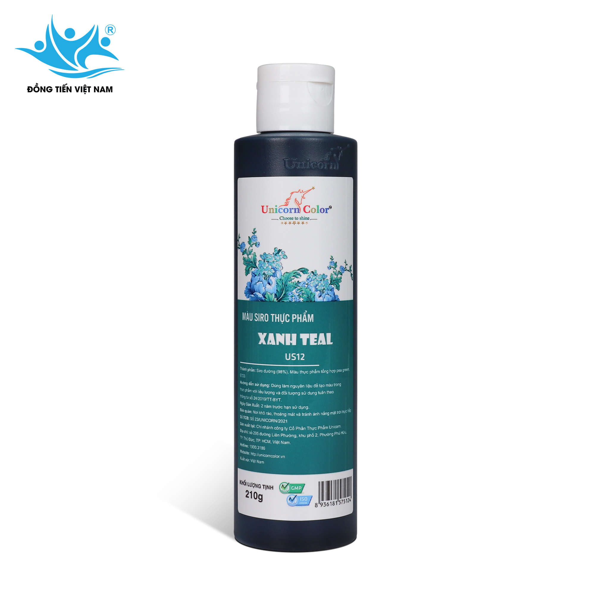 Tổng Hợp 24 Màu Unicorn 210g-Xanh Teal