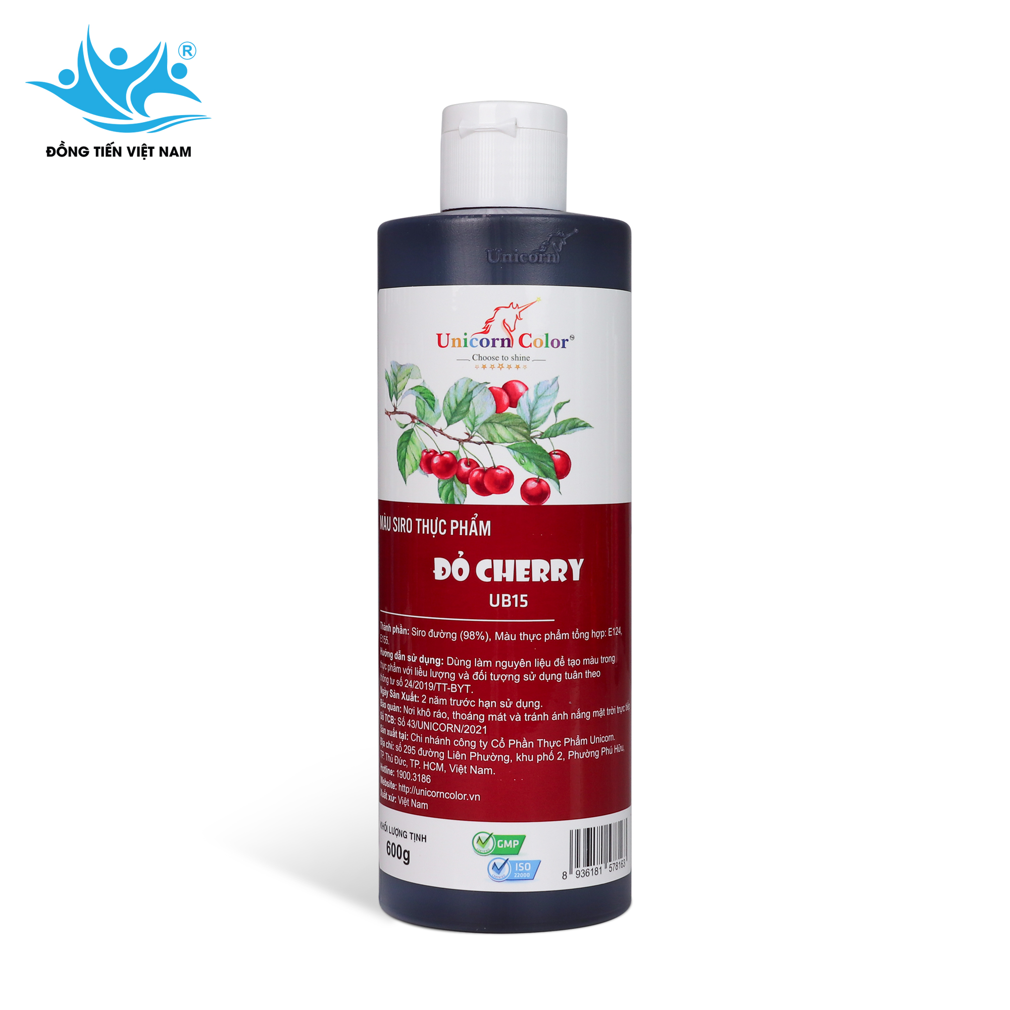 Tổng Hợp 24 Màu Unicorn 600g-Đỏ Cherry