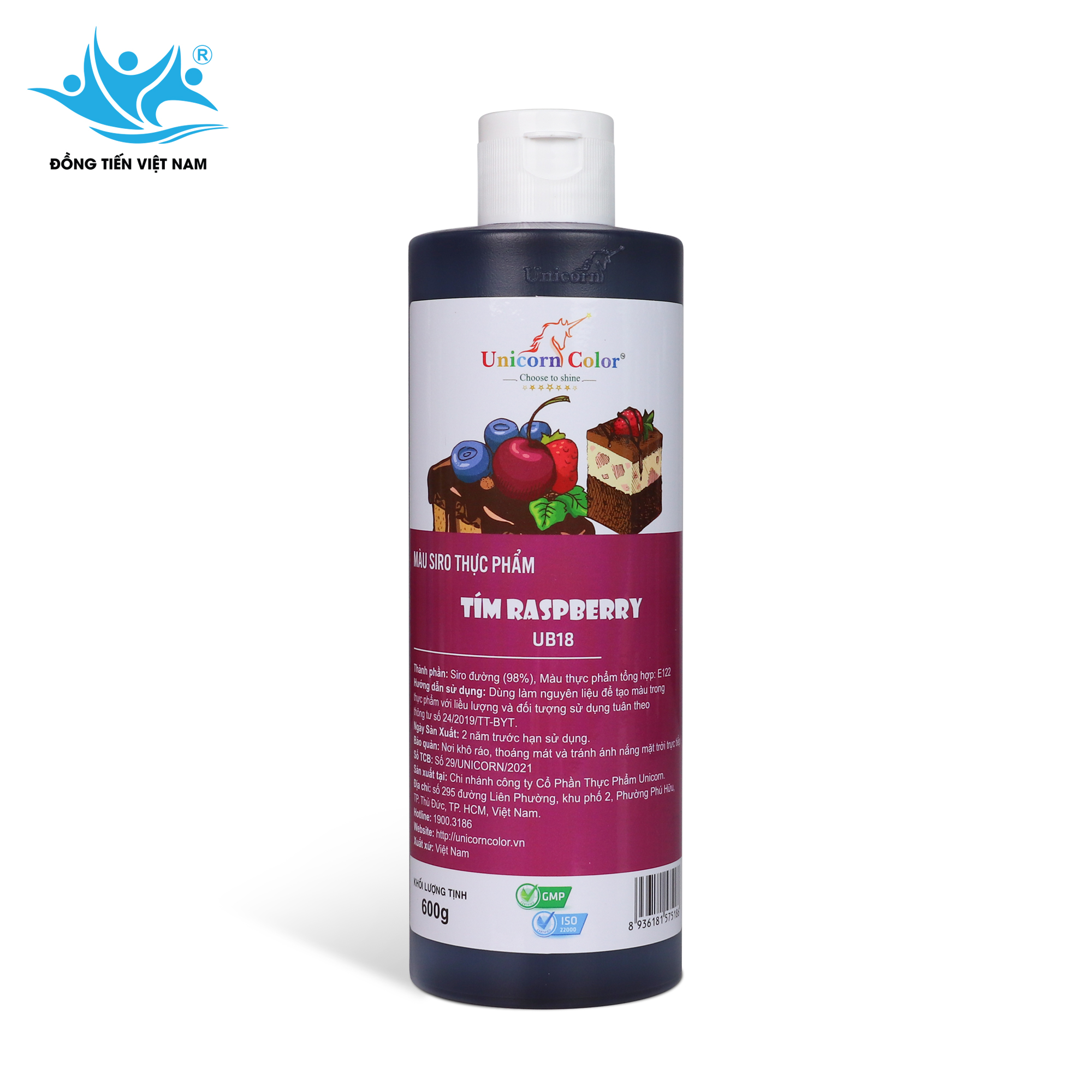 Tổng Hợp 24 Màu Unicorn 600g-Tím Rasdberry