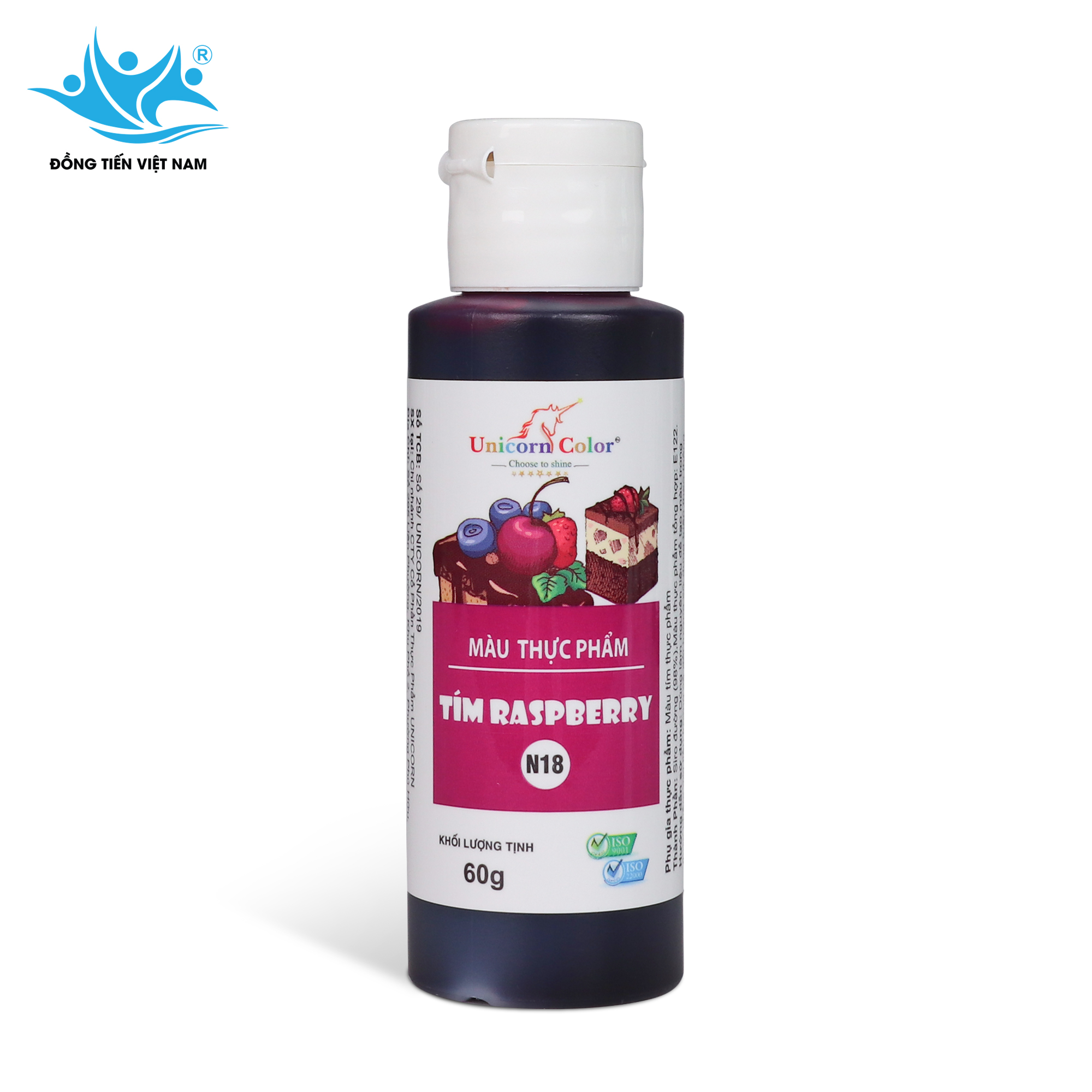 Tổng Hợp 24 Màu Unicorn 60g-Tím Rasdberry