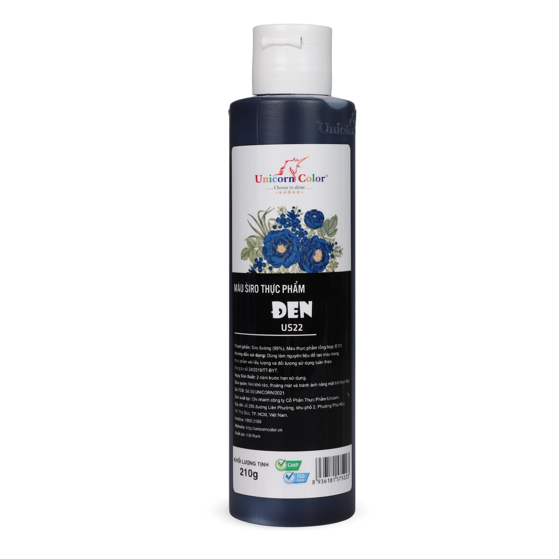Màu Siro Unicorn Đen 210g